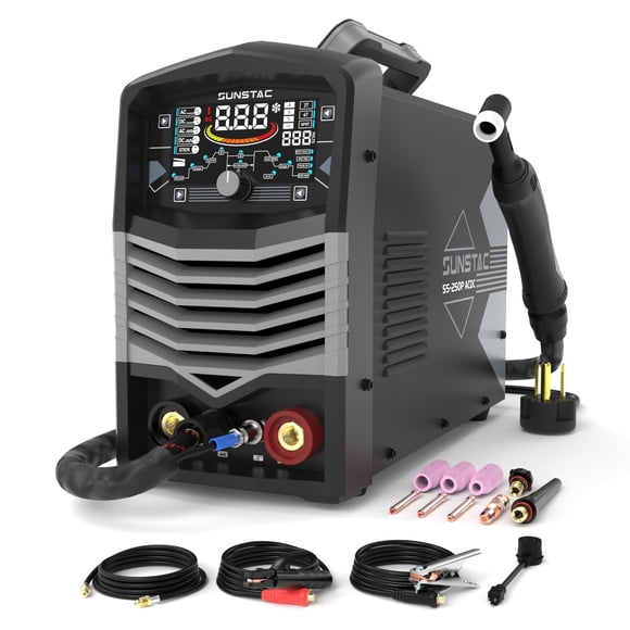Soldadora TIG Sunstac 250 A AC/DC para aluminio con pulso 110 V/220 V
