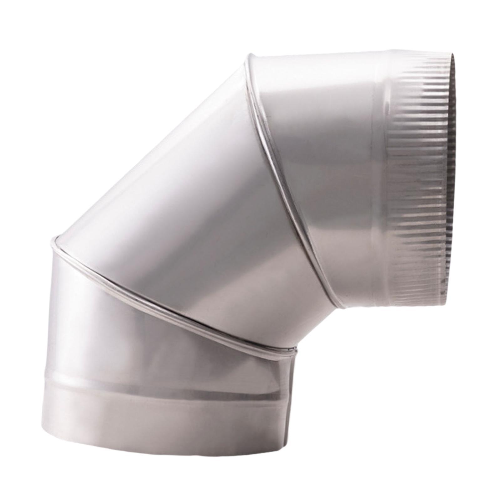 Ioensy - Codo De Estufa De 90° Conector De Tubería Accesorio Multifuncional Adaptador De Chimenea Tubo De Diámetro Interior De 20 Cm