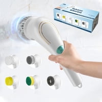 Xusx111 - Fregador De Giro Eléctrico, Cepillo De Limpieza Eléctrico Recargable Inalámbrico De Mano Con 5 Cabezas Reemplazables, Cepillo De Limpieza De Energía Para Cocina, Plato, Piso, Baño, Vidrio 24