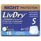 thumbnail image 1 of Ropa interior para incontinencia LivDry Adult S Overnight, paquete de 18, 1 of 8