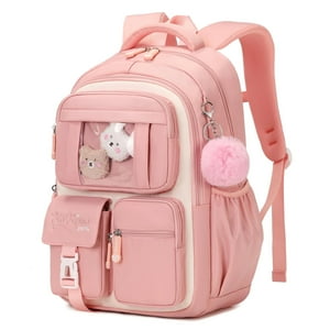 Mochila Pig Pig Girl Kids Para Niñas Escolares De 6 A 14 Años, Color Rosa