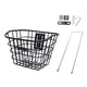 thumbnail image 4 of Cesta delantera para bicicleta, cesta de carga, fácil de instalar, cesta para perros, cesta para alforjas, cesta delantera para bicicleta, organizador Negro, 4 of 5