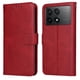 thumbnail image 1 of Funda Billetera para Xiaomi Poco F6 Pro con Porta Tarjetas y Soporte Ajustable Rojo, 1 of 5