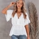thumbnail image 1 of Blusas peplum para mujer de Joefnel, camisas babydoll, blusas de verano, tops con volantes para mujer, top peplum, 1 of 6