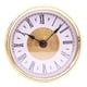 thumbnail image 3 of Mini Reloj De Cuarzo De 3,15 Pulgadas Con Números Romanos, Movimiento De Cuarzo, Borde Dorado, 3 of 5