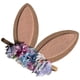 thumbnail image 4 of Diadema Con Orejas De Conejo, Aro Para El Pelo Con Orejas De Conejo Para Halloween, Cosplay, Azul Claro, 4 of 5