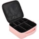 thumbnail image 1 of Bolsa de maquillaje de viaje, portátil, para mujer, con divisores ajustables, para cosméticos, herramientas de maquillaje, artículos de tocador, joyas, accesorios digitales, color oro rosa., 1 of 7