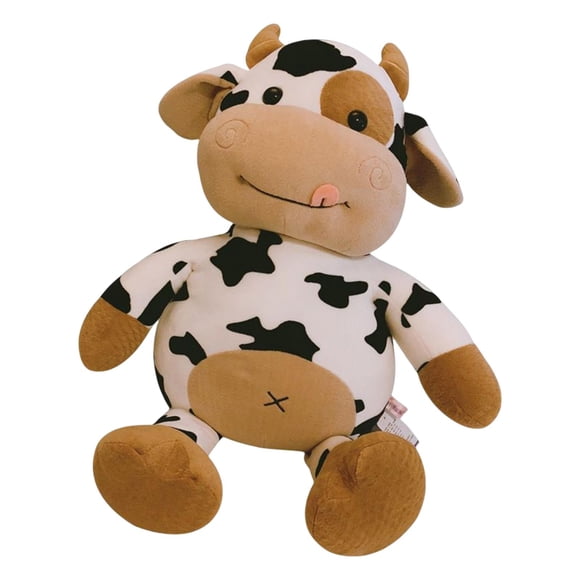 Juguete De Vaca De Peluche Encantador Realista Suave Para Decoración Del Hogar Regalos De Cumpleaños Niñas