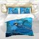 thumbnail image 5 of Subnautica Conjunto de sábanas temático, trío de piezas, cómodo y amigable con la piel, diseño único, regalo de decoración para el hogar para familiares, amigos y fans,173cm *218cm, 5 of 6