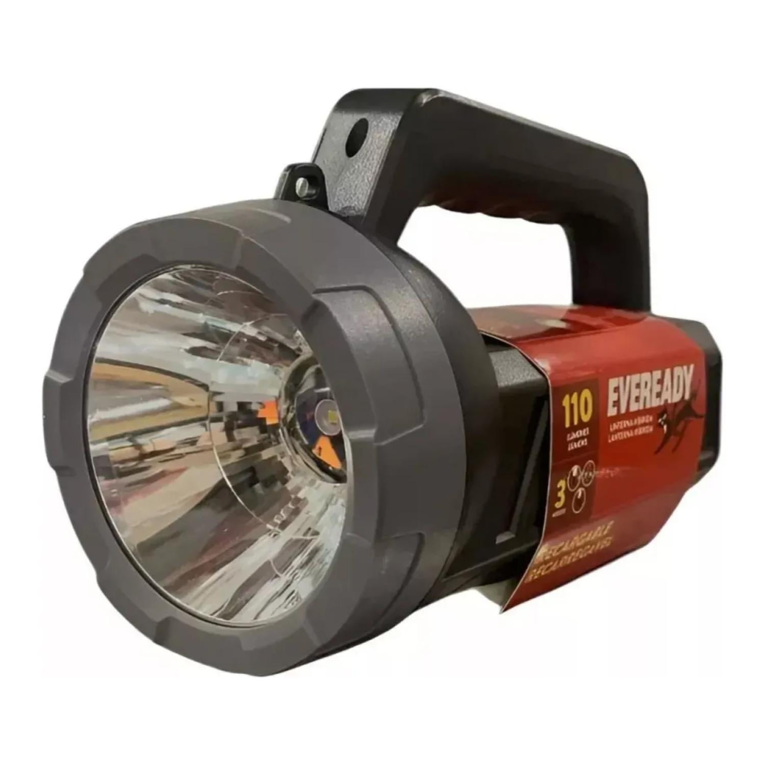 Eveready - Linterna Foco Led 110lm Hibrida Recargable Negro