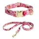 thumbnail image 1 of Collar para perro niña, lindo collar floral para perro con lazo desmontable y correa a juego., 1 of 5