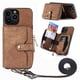 thumbnail image 1 of Funda Tipo Cartera con Correa Cruzada para iPhone 13 Pro Protección Contra Golpes Marrón, 1 of 5