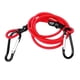 thumbnail image 3 of Línea de remolque de canoa para kayak de 3 pies con clips de mosquetón rojos, 3 of 3