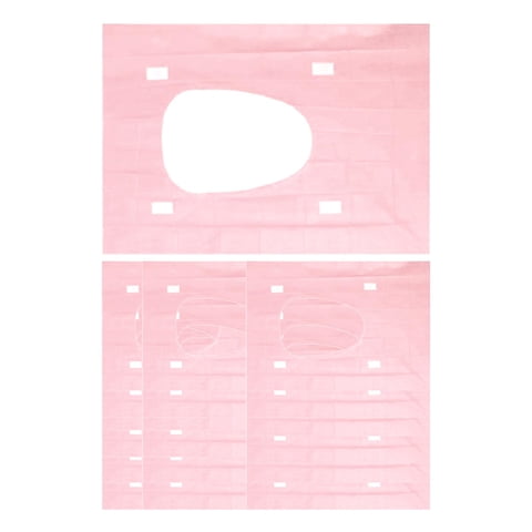 Magideal - 20 Fundas Desechables Para Asiento De Inodoro De 40 X 60 Cm, Antideslizantes Y Adhesivas. Rosado