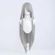 thumbnail image 1 of suxuMhao Peluca, Peluca de Anime, Peluca Universal, Peluca Larga y Lisa, Peluca Sintética, Peluca Completa, Gris Plateado, 39 Pulgadas, 1 Pieza, Peluca de Cosplay Resistente Al Calor para Uso Diario, 1 of 2