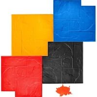 Juego De Alfombrillas Para Estampado De Hormigón Vevor, 24 X 24 Cm, Con Textura De Pizarra