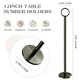 thumbnail image 2 of Urban Deco Juego de 12 Soportes para Números de Mesa de Acero de 30 cm en Níquel Negro, 2 of 9