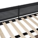 thumbnail image 2 of Metal Full Size Loft Bed with Desk & Shelves/ Sturdy Metal Bed Frame/ Noise-free Wood Slats/ Comfortable Textilene Guardrail/ Built-in Desk, 2-tier Shelves & Grid Panel/ 2 Side Ladders, 2 of 3