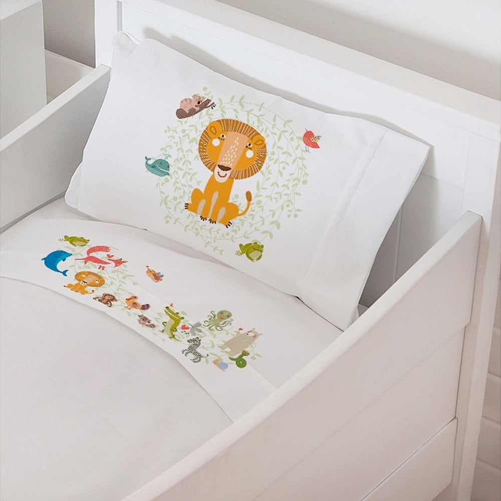 Tuyo Print - Juego De Sábanas Pack & Play Zoo
