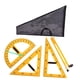 thumbnail image 5 of Reglas De Geometría Matemática, Herramienta De Dibujo De Geometría Matemática Para Pizarra De Oficina Escolar, 4 Uds., 5 of 5