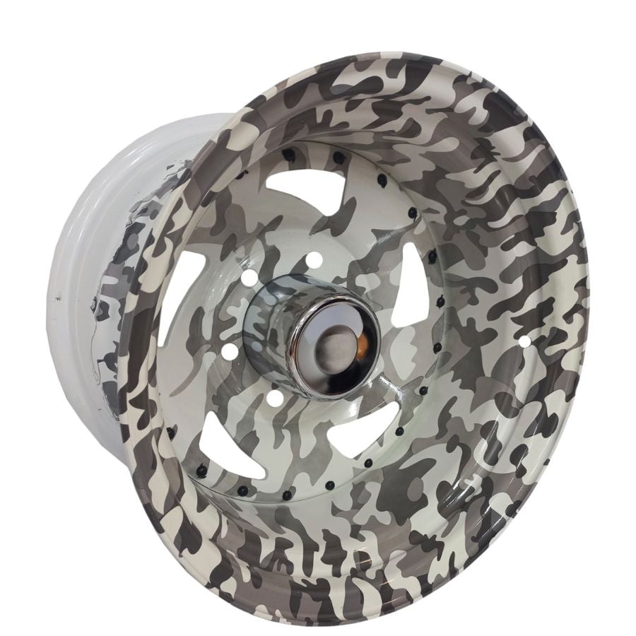 Us Wheel - Set 4 Llantas 15x10 5x114 Et-38 Camuflado Water-tp