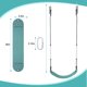 thumbnail image 2 of Juego de columpios Hisecome Heavy Duty, 150 kg, soporte verde, x2, 2 of 7