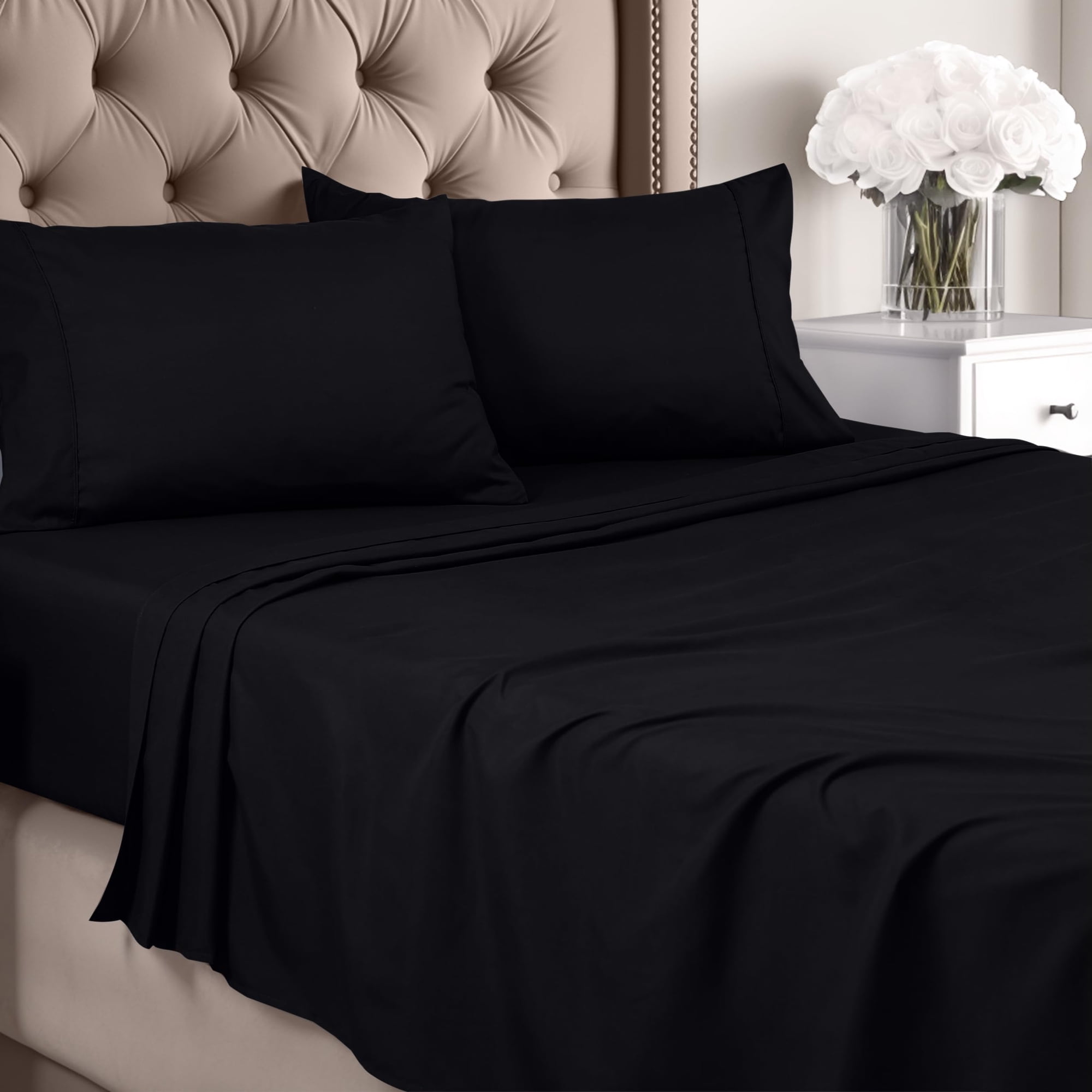 Juego De Sábanas Utopia Bedding Tamaño Queen, Microfibra Cepillada