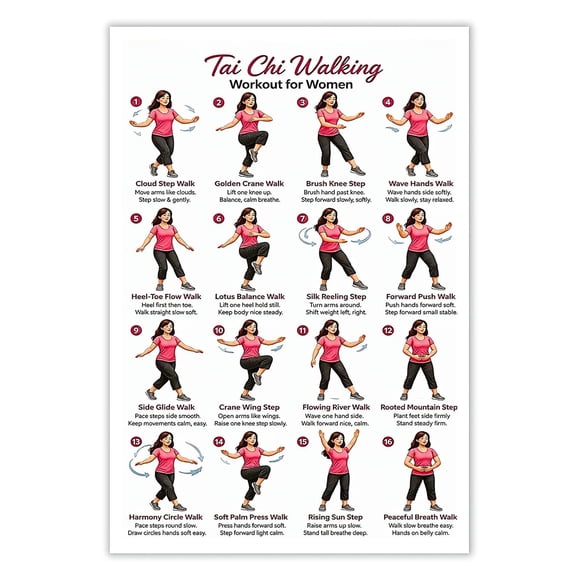 Póster de Tai Chi Caminante Daily Partner 30 x 46 cm