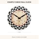 thumbnail image 4 of Reloj de pared MACKENZIE-CHILDS 30 cm negro y blanco a cuadros, 4 of 6