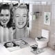 thumbnail image 1 of Marilyn Monroe-theme 4-Piece Shower Curtain Set with Rugs, Waterproof Bathroom Decor Set Includes Bath Mat, U-Shaped Rug, Toilet Lid Cover and Curtain with Hooks, 1 of 6