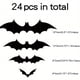 thumbnail image 4 of 3D Black Bat Wall Stickers - Set of 10 - Perfect for Halloween Parties, Holiday Decor, and Home Decor - Add a Touch of Cartoon Style to Your Bedroom, Bathroom, and Windows, 4 of 4