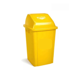 thumbnail image 1 of Basurero plastico tapa push 60 litros - amarillo, 1 of 1