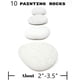 thumbnail image 2 of Piedras blancas para pintar, 10 piedras grandes, piedras planas y lisas de 5 a 8,9 cm, piedras para manualidades, piedras de la bondad, recuerdos de pintura, 2 of 5