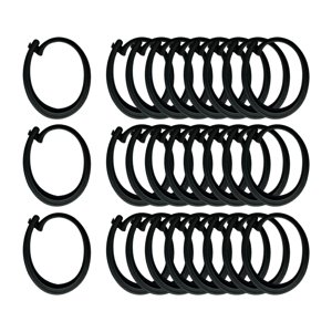 Bothyi - 30 Ganchos Profesionales Negros Para Cortinas De Gazebo, Ideales Para Cortinas De Malla.