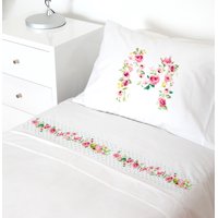 Tuyo Print - Juego De Sábanas 1,5 Pl Letras Vintage M