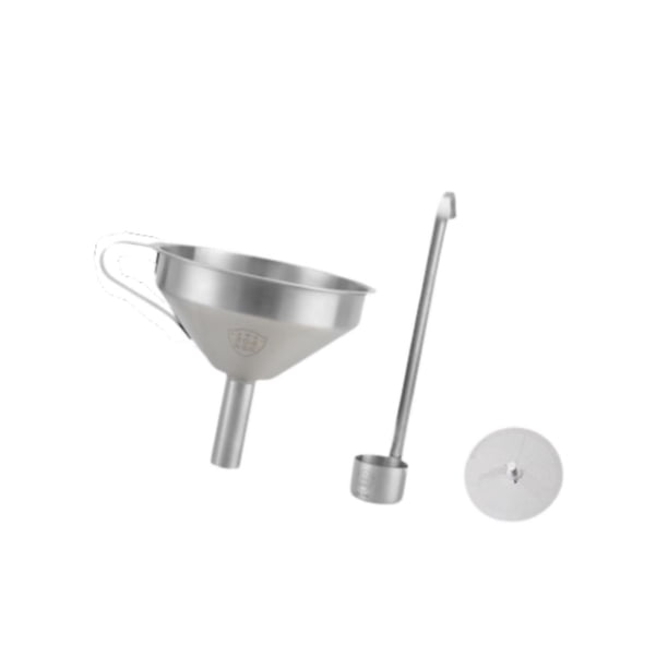 Embudo de vino Embudo de cocina de acero inoxidable de grado alimenticio Embudo de aceite líquido Embudo para aceite de cocina líquido Herramienta de Diámetro de la boca 53 cm