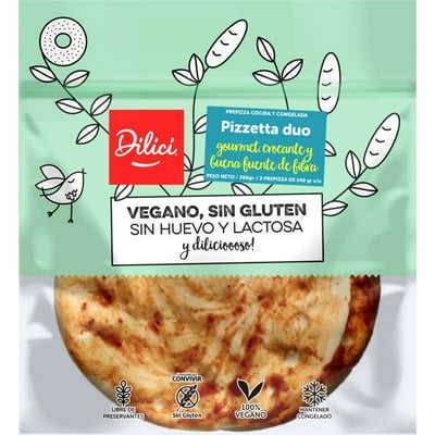 Pre Pizzeta Dúo Sin Glúten 1 Un 280 G Dilici