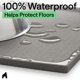 thumbnail image 4 of Alfombrilla para comida de perro GORILLA GRIP 43 × 26 cm impermeable gris, 4 of 9