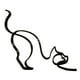 thumbnail image 1 of Estatuilla De Perro Gato Abstracto Estatua De Escultura Animal Realista 11x16x0,5 Cm, 1 of 5