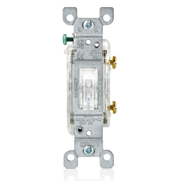 Interruptor Leviton de 15 A L1461-2C con LED iluminado