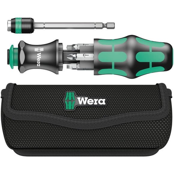 Wera KK 26 7 en 1, destornillador porta puntas con bayoneta extraíble