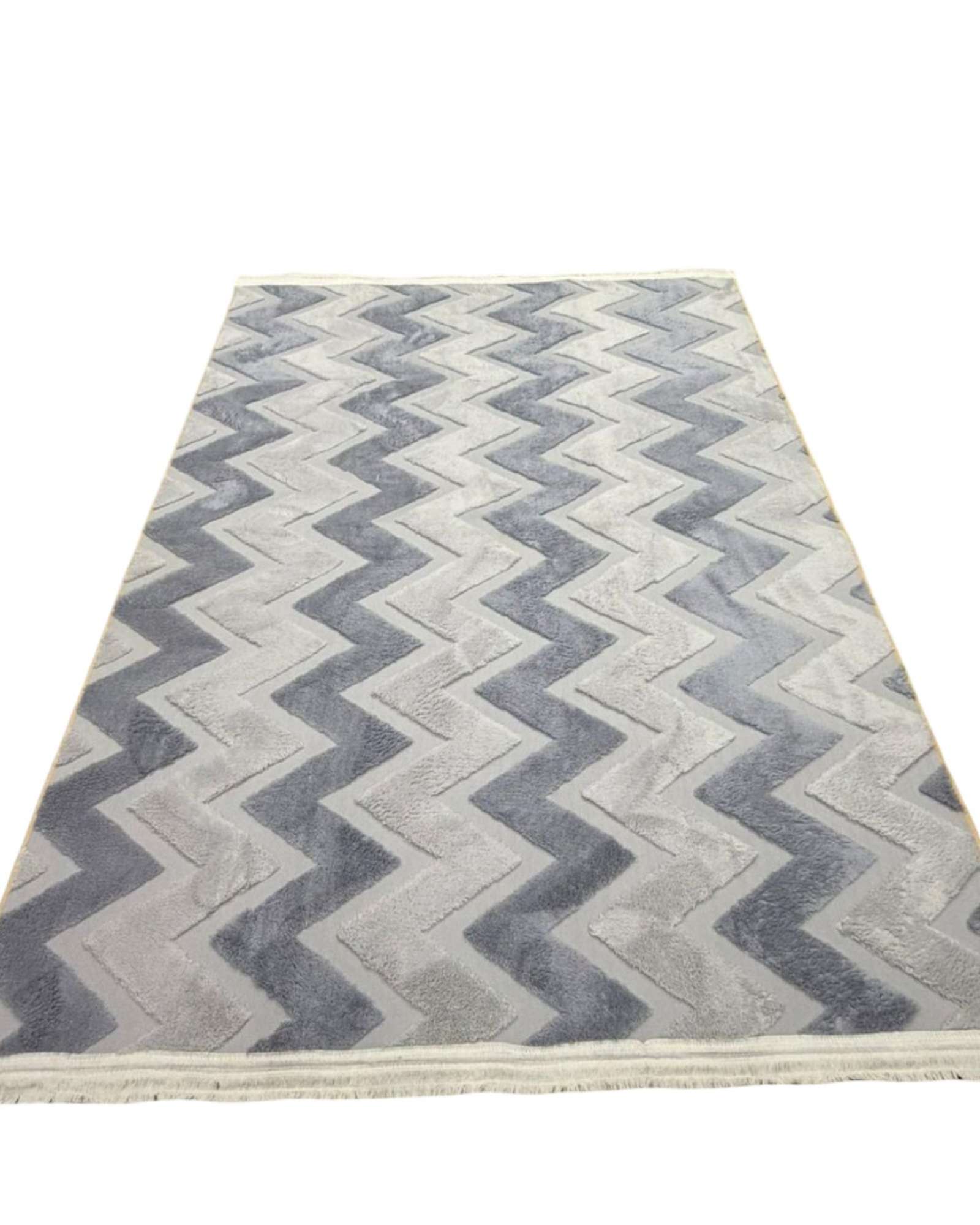 Feiya - Alfombra Jacquard Antideslizante Con Relieve 200X240 Cm