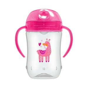Dr. Brown'S - Vaso Con Asas Y Boquilla Blanda 270Ml 9M+ Rosada