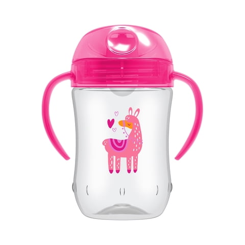 Dr. Brown'S - Vaso Con Asas Y Boquilla Blanda 270Ml 9M+ Rosada