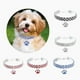 thumbnail image 3 of Collar De Mascota De Diamante, Collar De Garra De Vidrio Ajustable Para Bodas, Gatos Y Perros, Cadena De Extensión Ajustable, Diamante De Agua Brillante, Collar De Mascota, S, 3 of 4