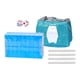 thumbnail image 1 of Juego de Mini Mahjong de viaje, carácter chino portátil, estrategia de ocio familiar, 144 hojas de 24mm con estuche de transporte para adultos y niños Azul, 1 of 5