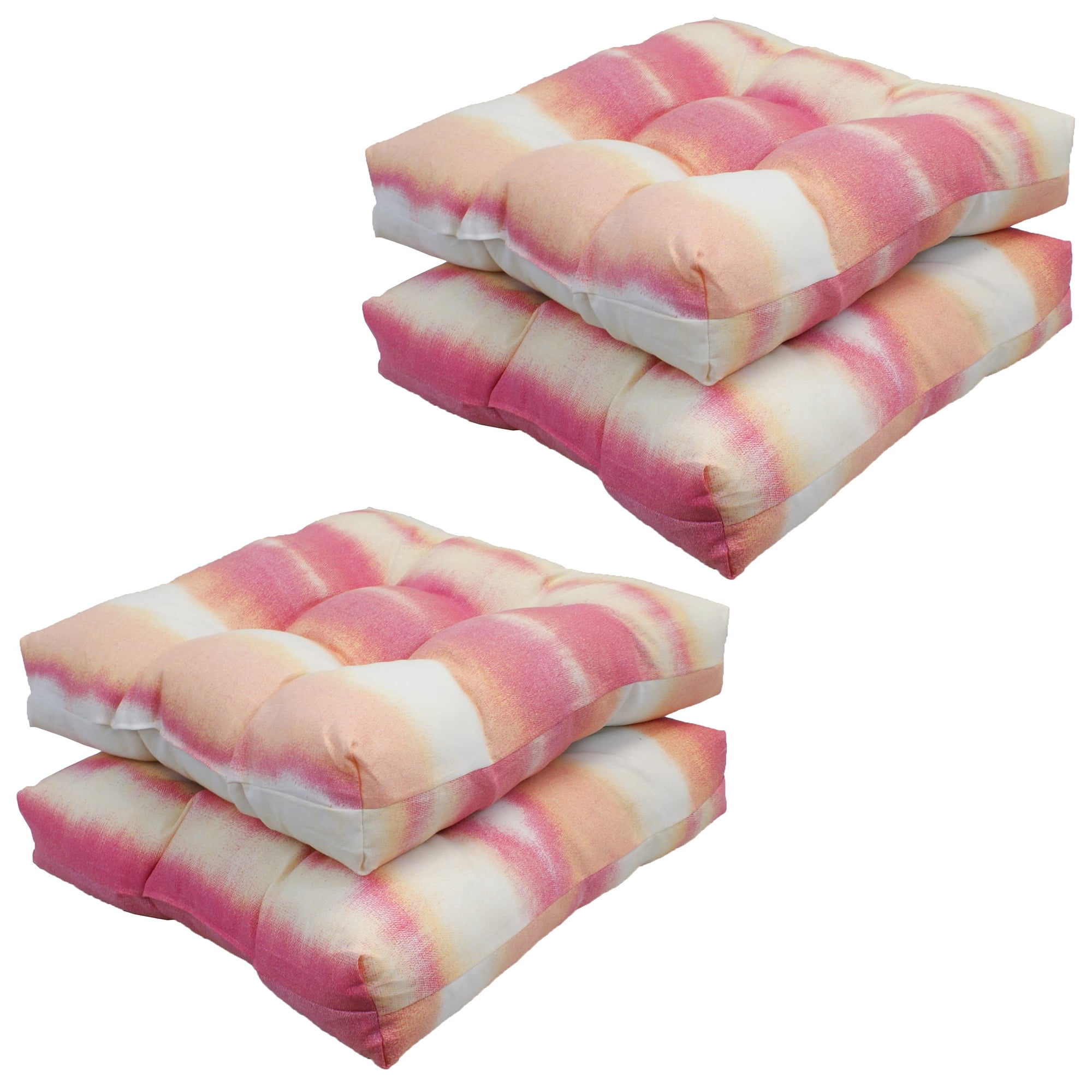 Juego De 4 Cojines Para Sillas De Comedor Blazing Needles, Cuadrados