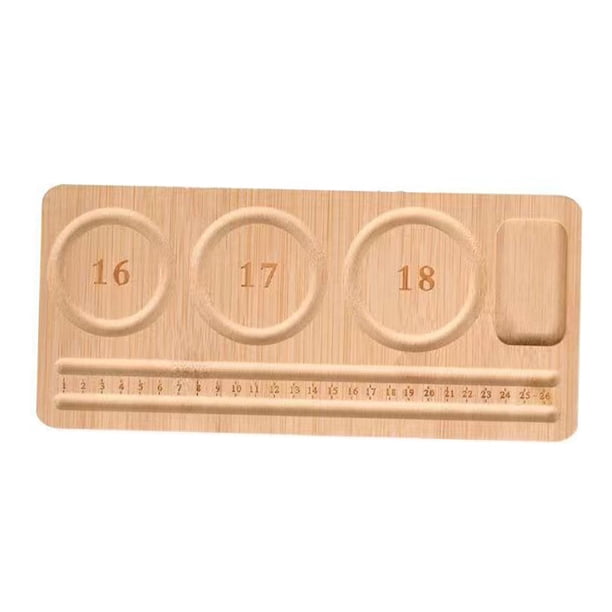 Tablero De Cuentas De Madera, Tablero De Cuentas Para Fabricación De Joyas, Pulsera, Tira Larga, 28,5x13cm