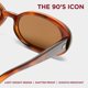 thumbnail image 3 of Gafas de sol Le Specs Outta Love Toffee Tort Oval, 3 of 7