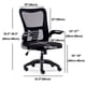 thumbnail image 3 of Silla Ergonomica Oficina Soporte Lumbar Ajustable Giratorio Negro, 3 of 8